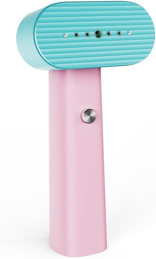 Nexdoo G6 Portable Steamer - 2-in-1 Clothes Iron with 10 Minutes Continuous Steam | Lightweight 0.7lbs, Pink