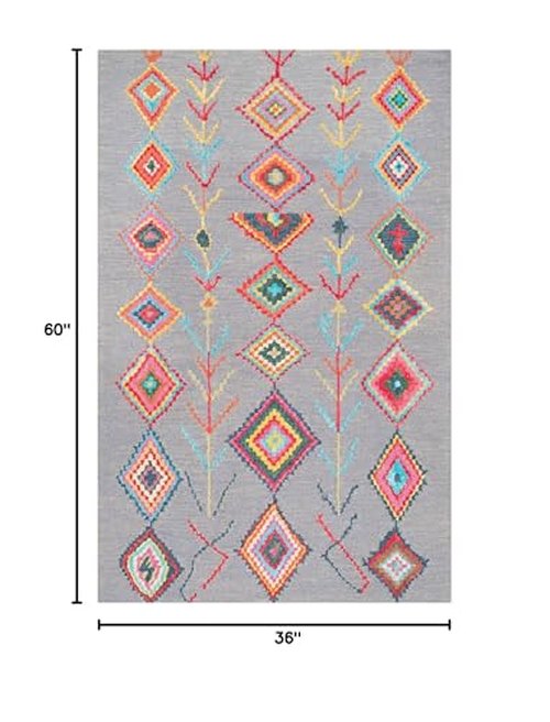 nuLOOM Hand Tufted Belini Accent Rug, 3x5, Grey