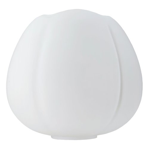 ECOESPTI Small Opal Glass Lampshade Replacement, Ideal for Table, Floor, Wall and Pendant Lights, White Modern Design with Milky Soft Glow(Flower)