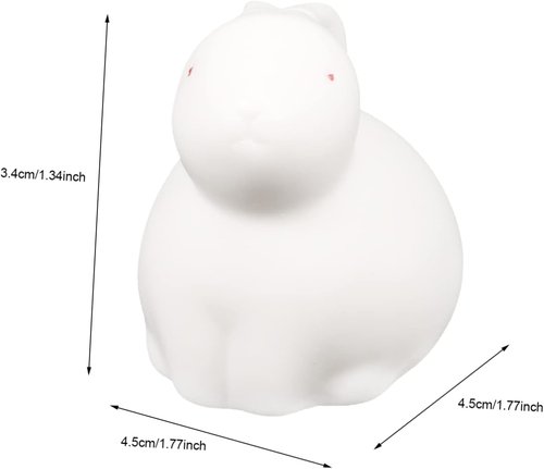 **Skiennix Ceramic Rabbit Figurine - Year of the Rabbit Desktop Bunny Decor | Perfect for Home & Office**