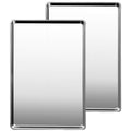Commercial Quality Baking Sheet Pan Set, Natural Stainless Steel Cookie Sheet, Warp Resistant Nonstick Baker's Half Sheet Pan, Large Thick Cookie Tray Pans for Baking, Roasting(2 Pack, 20X14Inch)