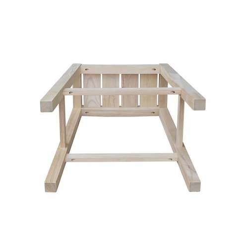 IC INTERNATIONAL CONCEPTS Ranch Stool - 30" Seat Height Unfinihsed
