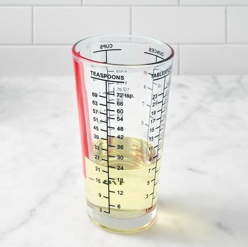 King Arthur Baking Company Mix N Measure Glass, Heavyweight Glass, Multi-Purpose Liquid and Dry Measuring Cup