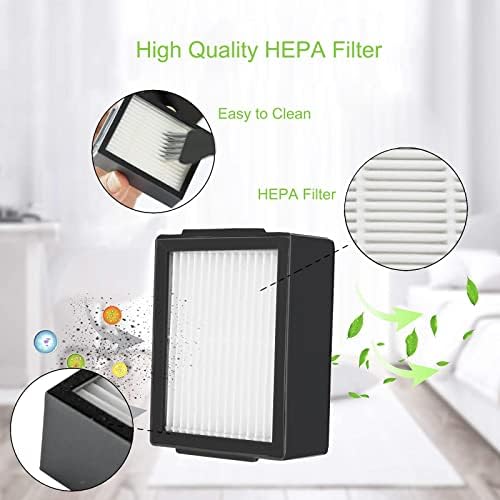 Replacement Parts Accessories for iRobot Roomba J7 J7+ J9 J9+ J5 J5+ J6 J6+ J8 J8+ Series Vacuum Cleaner Includes 1 Pack Bristle Brush,and 3 Pack Filter, Black Side Brush