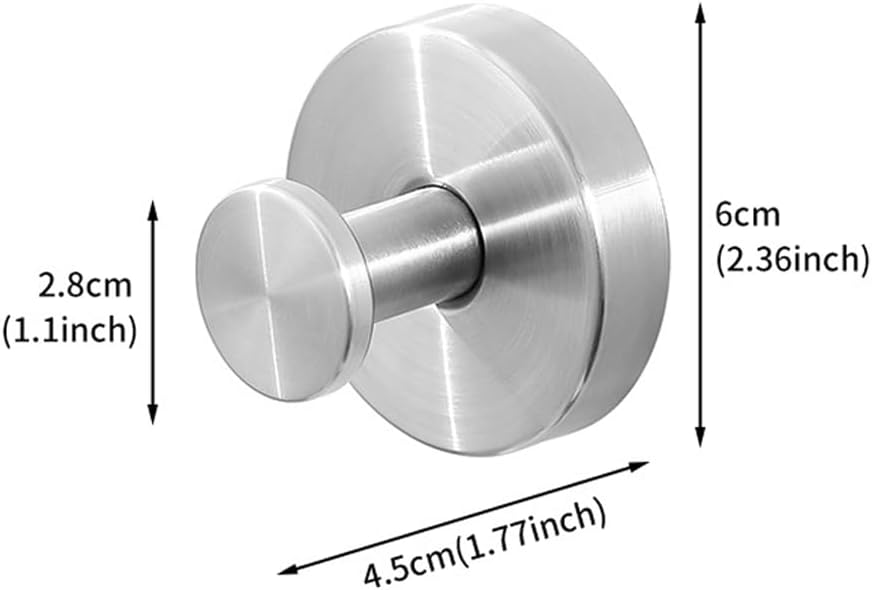 Skiennix Suction Cup Hooks - Upgraded Drill-Free Wreath Hangers for Glass & Doors | 2 Silver Holders