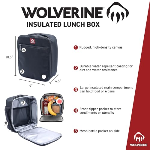 WOLVERINE Insulated Lunch Box - Chestnut