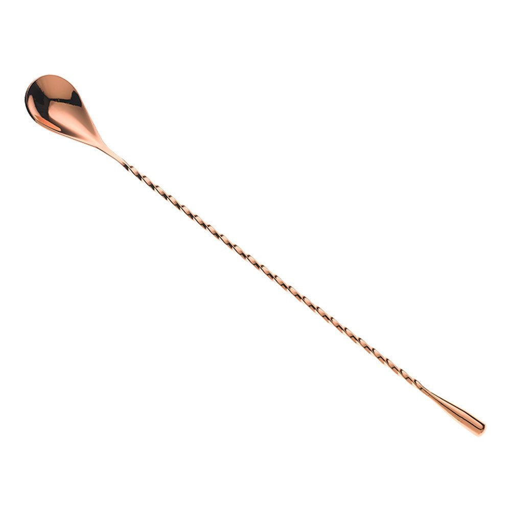 Barfly Teardrop Bar Spoon, End 11 13/16" (30 cm), Copper