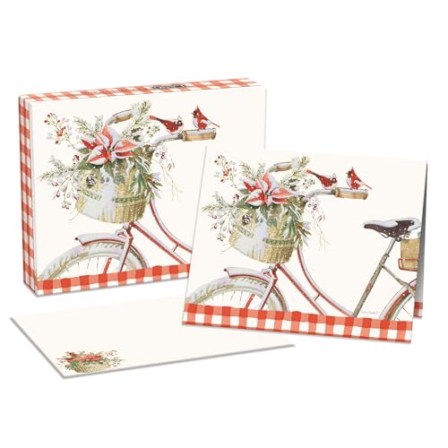 Lang, Winter Bike by Lisa Audit Boxed Christmas Cards