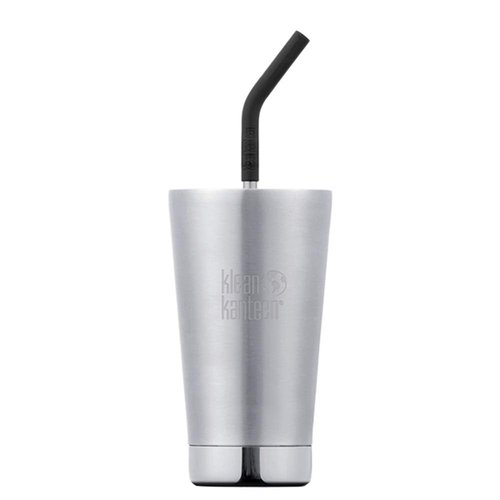 Klean Kanteen 19322079015016 Insulated Tumbler with Straw, Stainless Steel, 16 oz, 16.3 fl oz (473 ml)
