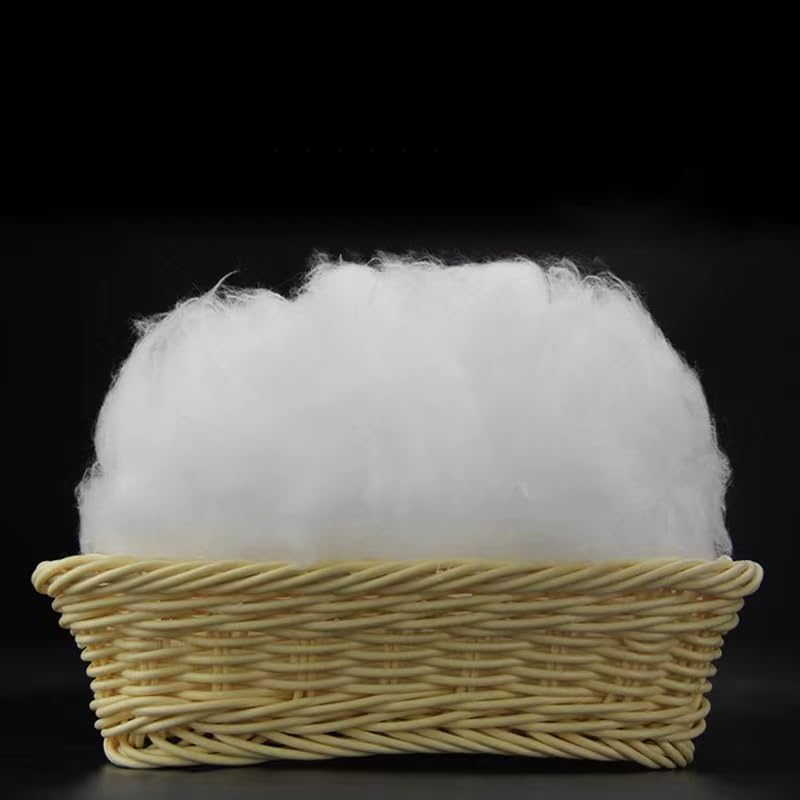 Vseegrs Premium Polyester Stuffing - Soft, Warm Fiber Filling for Stuffed Animals & Dolls | 75g/2.6oz
