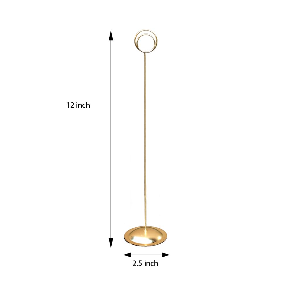 HOHIYA 12 Pack 12" Gold Table Number Holders for Weddings & Events