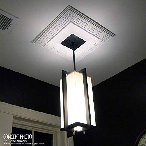 Ekena Millwork CM14TR2-03500 14 3/4"OD x 3 1/2"ID x 1 3/4"P Traditional Ceiling Medallion, Fits Canopies up to 4", 2 Piece