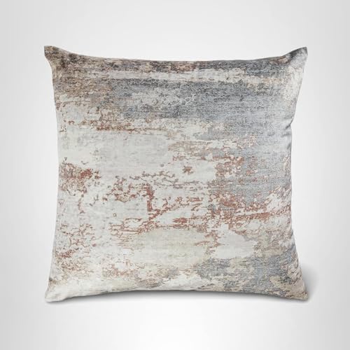 Signature Design by Ashley Edinfielders Casual Machine Washable Abstract Accent Pillow with Zipper Closure, Beige & Light Gray