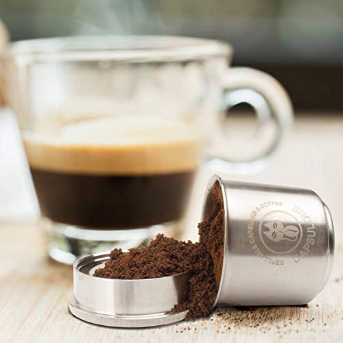 CAPSULONE refillable coffee capsule reusable filter capsule pod fit for illy X1 X7 X9 Y1 Y3 Y5 Y9 machine 2capsule+1tamper