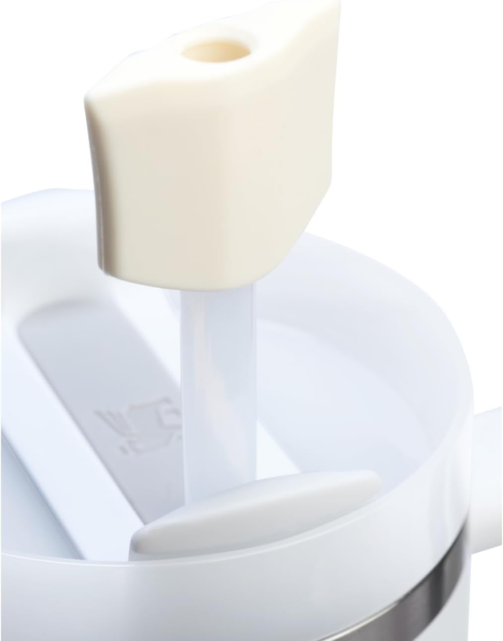 Stanley Quencher Stay Smooth Straw Topper 2-Pack - Ergonomic Silicone Cap for Tumbler | BPA-Free | Cream