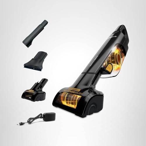 Shark UltraCyclone Pet Pro Plus Cordless Hand Vacuum, Powerful Suction, Handheld Vacuum for Car & Home, Pet Power Brush, Crevice Tool, Scrubbing Brush, XL Dust Cup, Black, CH951