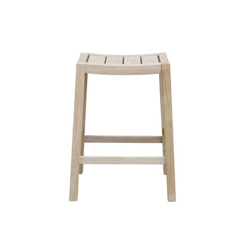 IC INTERNATIONAL CONCEPTS Ranch Stool - 30" Seat Height Unfinihsed