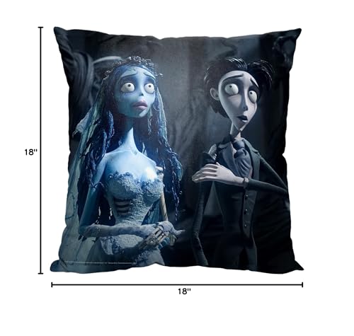 Northwest Corpse Bride Pillow, 18" x 18", Ghostly Beauty