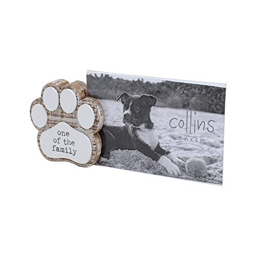'One of The Family' Pawprint Tabletop Picture Frame Sign
