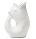 Matte White Gurgle Pot | Large Water Pitcher or Flower Vase | Matte White Serving Ware for Parties | Indoor & Outdoor Serveware | Centerpiece for Dining Room & Coffee Tables