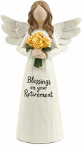 GoGnome Retirement Gift - Resin Angel Statue for Women | Blessings Decor for Coworkers, Teachers, Nurses, Moms