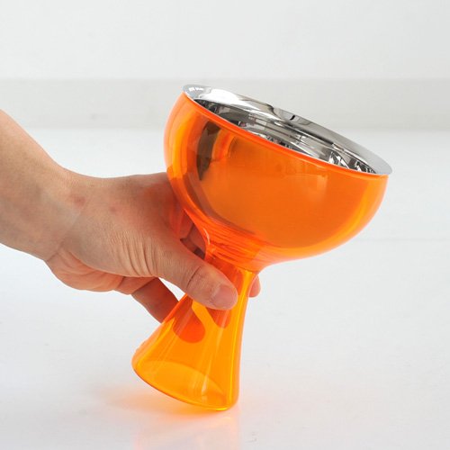 A di Alessi Big Love Bowl and Spoon, Orange