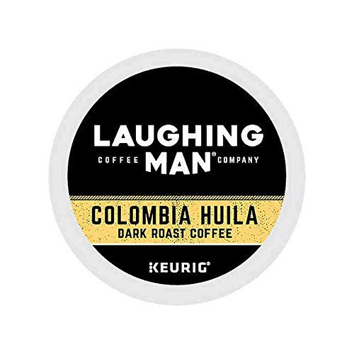 Laughing Man Colombia Huila Dark Roast Coffee K-Cups, 100 Count