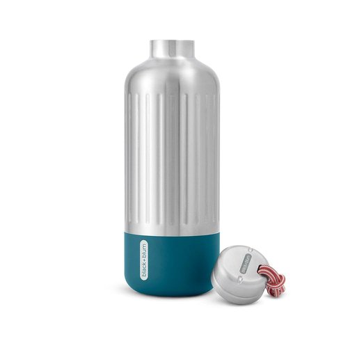 BLACK+BLUM Insulated Stainless Steel Water Bottle | Leak Proof, Double Wall Vacuum | Hot & Cold Drinks for Travel, Sports, Office & School for All Ages | Ocean, 28 oz / 850 ml