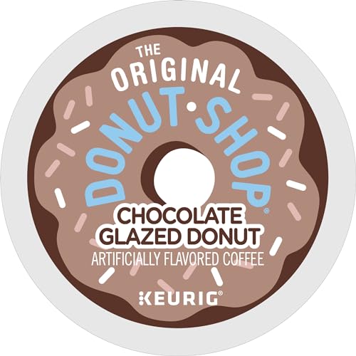 The Original Donut Shop Coffee Chocolate Glazed Donut Keurig Single-Serve K-Cup Pods, Medium Roast Coffee, 60 Count (6 Packs of 10)