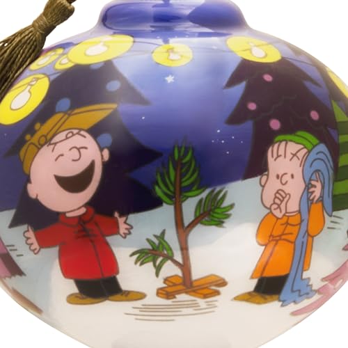 Hallmark Peanuts Ne'Qwa Art A Charlie Brown Christmas Christmas Ornament, Hand-Painted Glass