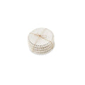 Mud Pie White Beaded Coaster Sets, 4 3/4"" Dia (42500044W)