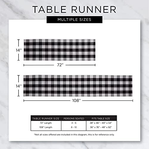 DII French Style Tabletop Kitchen Collection, Table Runner, 14x72, Fleur de Lis Stripe