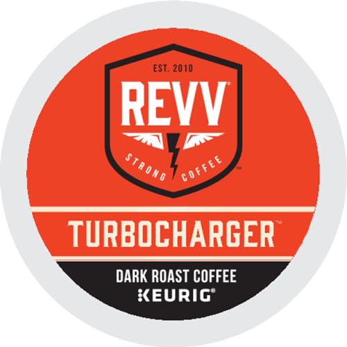 REVV Turbocharger Keurig Single-Serve K-Cup Pods, Dark Roast Coffee, 96 Count