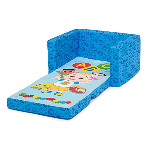 Delta Children CoComelon Cozee Flip-Out Chair - 2-in-1 Convertible Sofa to Lounger for Kids