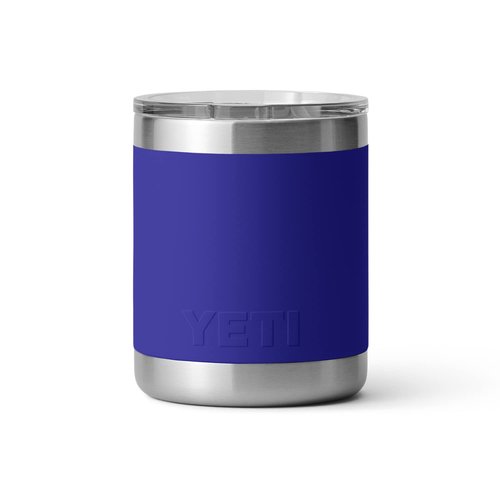 YETI Rambler 10 oz Lowball, Vacuum Insulated, Stainless Steel with MagSlider Lid, Offshore Blue