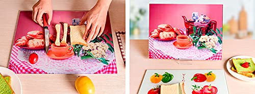 POVOKICI 12 Pack Sublimation Cutting Board Blanks 15" x 11" Tempered Glass Cutting Board with White Glossy Coating for Heat Press Printing