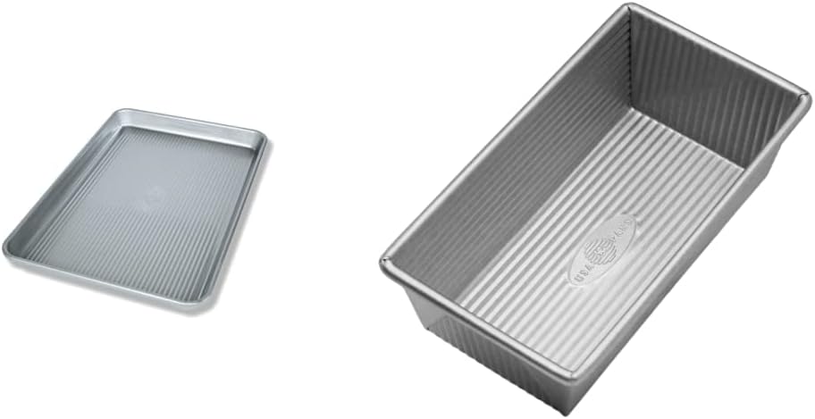 USA Pan Bakeware | Jelly Roll Pan & Loaf Pan Set - Durable Nonstick Bakeware for Perfect Baking