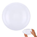 TEHAUX Plastic Ceiling Light Cover Round Lampshade for Bedroom Install Recessed Ceiling Lamp Shade Soft Light Filter Fixture Replacement Space Saving Lamp Cover for Home
