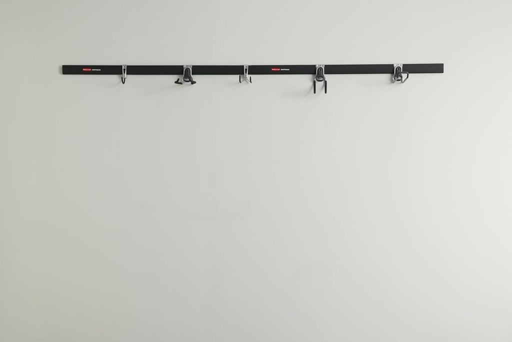 Rubbermaid Fasttrack Garage Storage Hooks - 7-Piece Heavy-Duty Tool Organizer Kit | Black