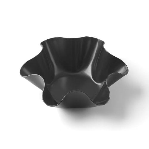 WLngtv 2 Pcs Black Non Stick Baking Bowls Tortilla Bowl Maker Carbon Steel Baking Molds Black Salad Bowl Pans Dinnerware for Kitchen