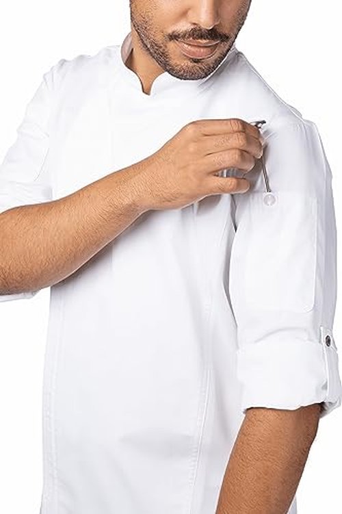 Chef Works Unisex Sustainable Hartford Chef Coat, White, Large