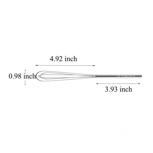 FLYINGSEA whisk,Mini whisks,small wisk,whisks for cooking,Whisk stainless steel,Cooking and Kitchen Gadget.(8.85-inch short handle)