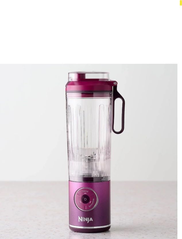 Ninja BC251QRD Blast Max Cordless Blender - Smoothies & Ice Crush, 22 oz Cherry Vessel | Certified Refurbished