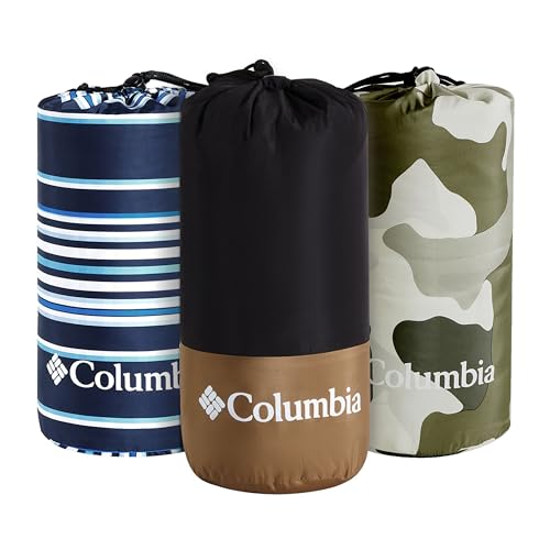 Columbia 50" x 60" Down Alternative Throw Blanket - Outdoor Essentials for Camping, Picnics, and Adventures, Soft and Cozy Home Essentials for Bed and Living Room, 100% Polyester Fill - Camo
