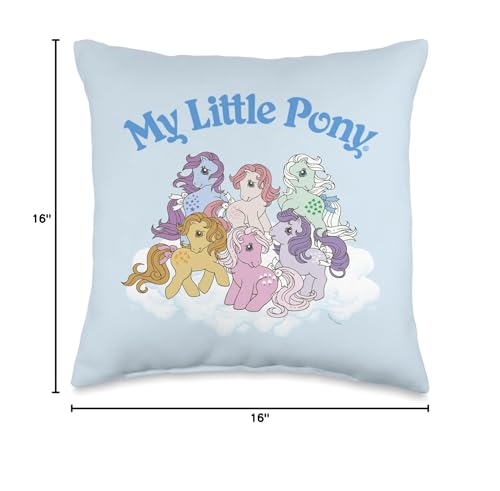 My Little Pony Group Cloud Pony Party Throw Pillow