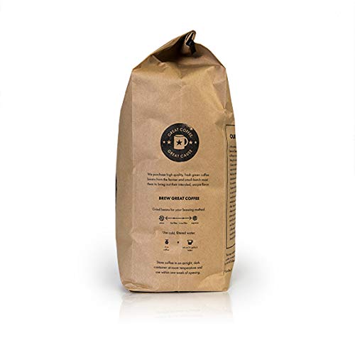 Gobena Coffee 5lb Tanzanian Peaberry Whole Bean, Medium Roast, 80oz, Bulk Coffee