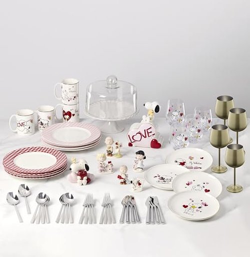 Lenox 897165 Gingham Red Dinner Plates, Set of 4