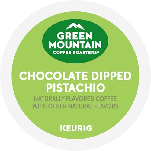 Green Mountain Coffee Roasters Chocolate Dipped Pistachio Flavored Coffee, Single Serve Keurig K-Cup Pod, 96-count pods, (4 pack of 24)