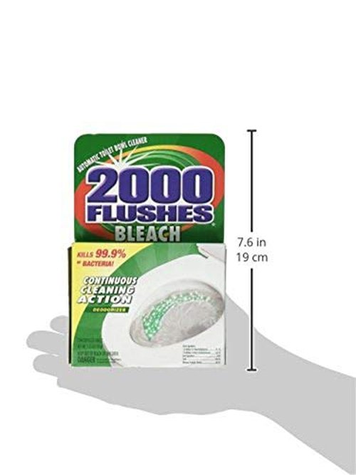 2000 Flushes Blue Plus Bleach Automatic Toilet Bowl Cleaner, 1.25 OZ