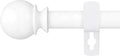 Skiennix Heavy Duty Metal Curtain Rod - Adjustable 28 to 48 Inch, 5/8" Diameter, Includes Bracket